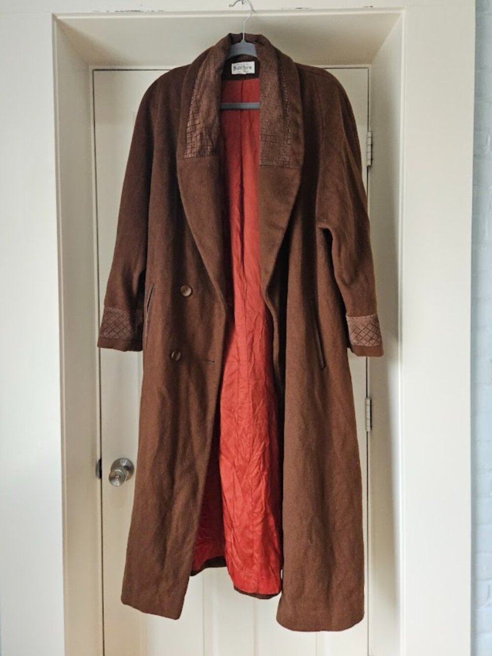 Designs by Projections Vintage Mobwife Wool Blend Old Money Longline Coat Jacket